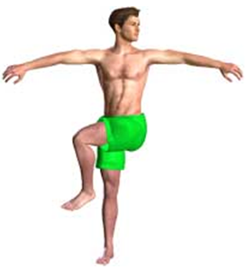 ICAK Health Tips - man demonstrating lumbar twist exercise